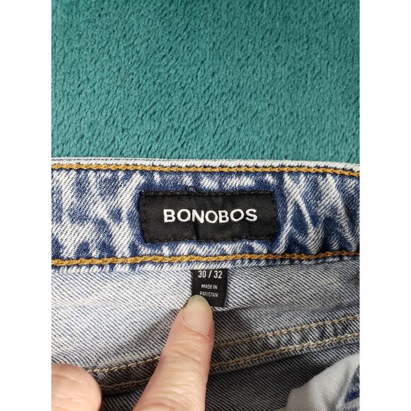 Bonobos Jeans Size 30x32 Mens Blue Pants Preppy Stretch Light Slim Straight - Picture 3 of 14